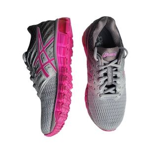 Asics Women's Gel-Quantum 180 2 Mid Grey / Pink Glow Carbon Ankle-High Running
